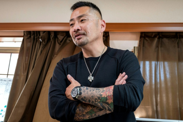 L'ancien yakuza Yoshiro Nishino, à Chiba (est du Japon), le 7 novembre 2025 ( AFP / Kazuhiro NOGI )