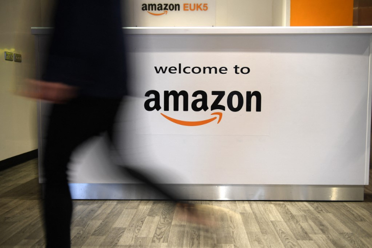 Le centre Amazon de Peterborough, le 27 novembre 2019. ( AFP / DANIEL LEAL )