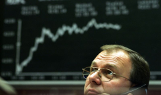 Un trader à la Bourse de Francfort