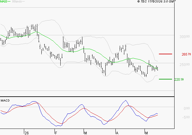 KERING : Attendre un test du support