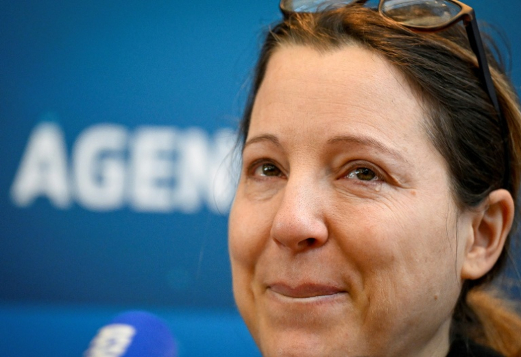 L'astronaute Sophie Adenot à Cologne en Allemagne le 10 octobre 2026 ( AFP / INA FASSBENDER )