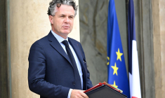 Le ministre de la Transition écologique Christophe Béchu, le 18 octobre 2023, à Paris. ( AFP / BERTRAND GUAY )