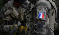 Des soldats français à Hohenfels, en Allemagne, le 14 septembre 2023. ( AFP / CHRISTOF STACHE )