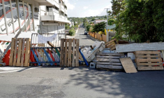 Photo d'archives: Le président français Macron en visite en Nouvelle-Calédonie