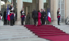 Macron reçoit le président sud-africain Cyril Ramaphosa à l'Élysée