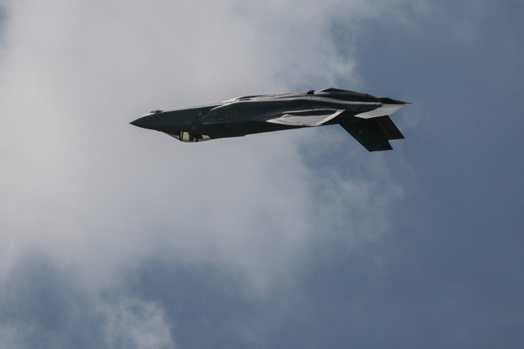 Un chasseur F-35 de Lockheed Martin, au Bourget, en juin 2025 (illustration) ( AFP / ALAIN JOCARD )