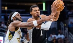 L'ailier/pivot des San Antonio Spurs Victor Wembanyama