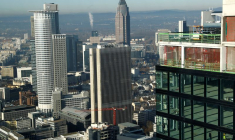 Des gratte-ciel au centre de Francfort, en Allemagne