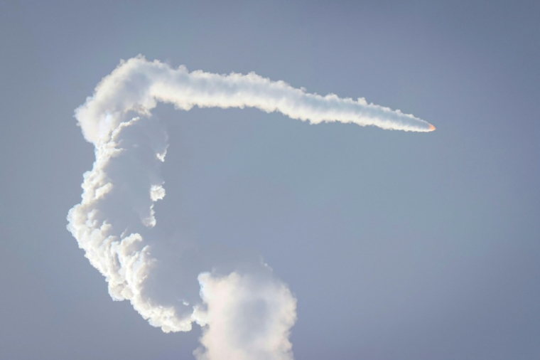 Le lancement de Kairos 3 vu de Nachikatsuura, au Japon, le 5 mars 2026  ( JIJI PRESS / STR )