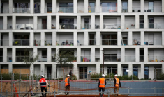 Construction site during the coronavirus disease (COVID-19) pandemic in France