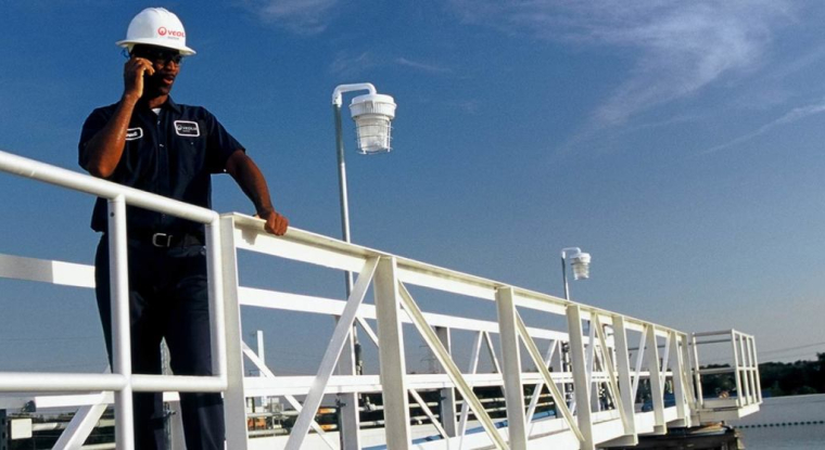 Un agent de Veolia Water aux Etats-Unis. (© Veolia)