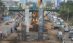 Le projet du Nairobi Expressway est projet d'infrastructure le plus coûteux du pays depuis son indépendance il y a plus de 60 ans ( AFP / SIMON MAINA )