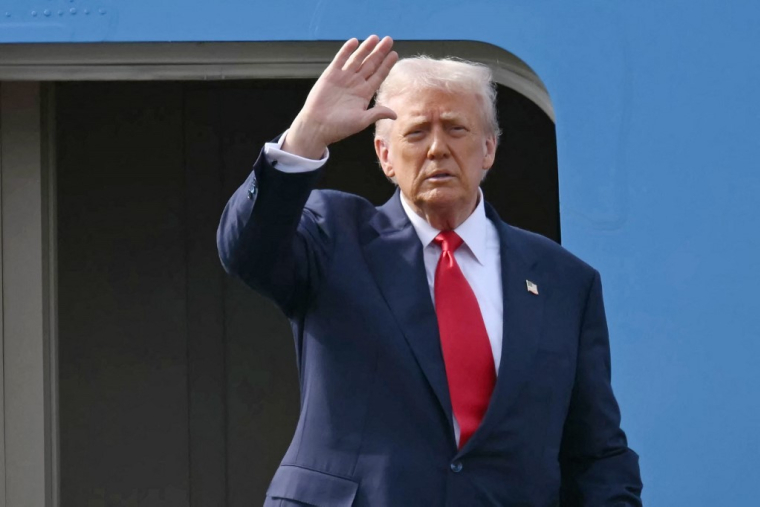 Donald Trump à Busan, en Corée du Sud, le 30 octobre 2025. ( AFP / ANDREW CABALLERO-REYNOLDS )