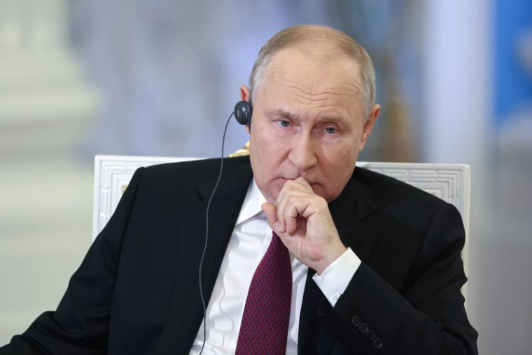 Le président russe Vladimir Poutine lors d'une interview avec China Media Group