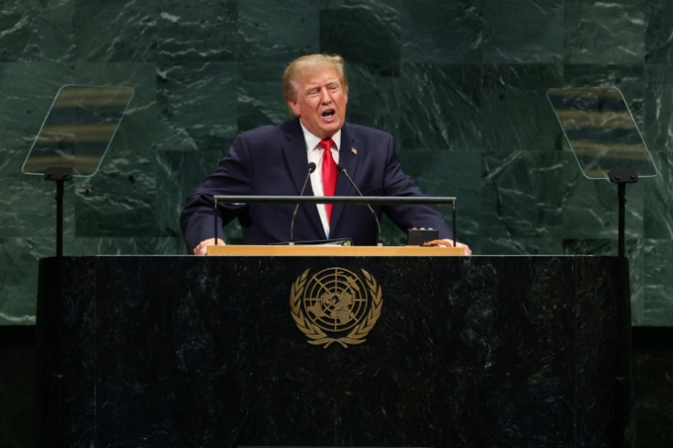 Le président américain Donald Trump lors de la 81e session de l'Assemblée générale des Nations unies à New York, le 22 septembre 2026 ( AFP / TIMOTHY A. CLARY )
