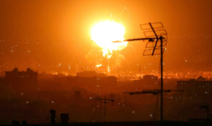 Bombardements sur Téhéran, le 7 mars 2026 ( AFP / ATTA KENARE )