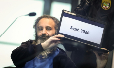 Le Saoudien Taleb Jawad al-Abdulmohsen dans la salle d'audience à Magdebourg, dans l'est de l'Allemagne, le 10 novembre 2025 ( AFP / RONNY HARTMANN )