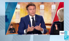 "Cette élection est un référendum pour ou contre l'UE, la laïcité et la République" conclut E. Macron