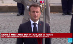Défilé du 14-Juillet : honneurs rendus au Président de la République, place de la Concorde