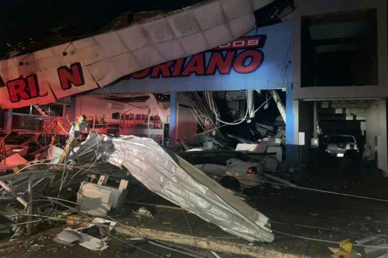 Les destructions causées par une tornade qui a fait au moins cinq morts dans la ville du sud du Brésil de Rio Bonito do Iguacu, le 7 novembre 2025 ( Parana State Government / Handout )