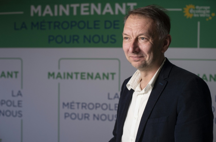Bruno Bernard, candidat d'Europe Écologie Les Verts (EELV) aux élections municipales de Lyon, le 24 janvier 2020 à Lyon ( AFP / ROMAIN LAFABREGUE )