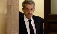 L'ex-président français Nicolas Sarkozy, le 7 avril 2026 au palais de justice de Paris ( AFP / Kenzo TRIBOUILLARD )