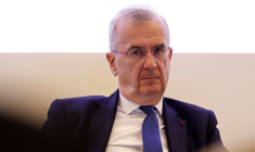 Le gouverneur de la banque centrale française, François Villeroy de Galhau, lors d'une conférence de presse