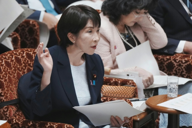 La Première ministre japonaise Sanae Takaichi attends, le 14 novembre 2025, à Tokyo ( AFP / Kazuhiro NOGI )