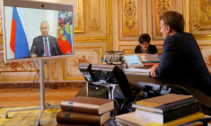 FRANCE: MACRON ÉVOQUE L'UKRAINE ET LA LIBYE LORS D'UN ENTRETIEN AVEC POUTINE