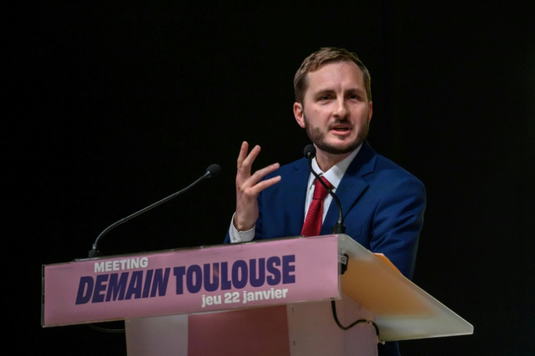 La tête de liste La France insoumise (LFI) pour la mairie de Toulouse, François Piquemal, le 22 janvier 2026  ( AFP / Ed JONES )