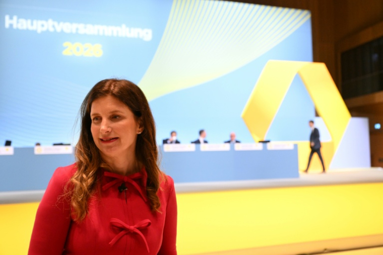 La patronne de Commerznank, Bettina Orlopp, à Wiesbaden en mai 2026 ( AFP / Kirill KUDRYAVTSEV )