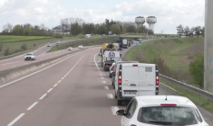 Marne: une opération escargot sur la N44 contre la flambée des prix des carburants
