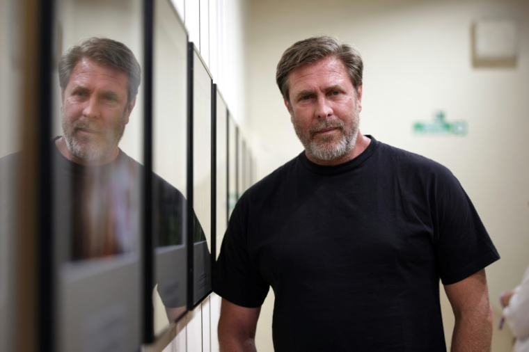 le photographe sud-africain de Getty Images, Brent Stirton lors du festival Visa pour l'Image à Perpignan, le 2 septembre 2025 ( AFP / Valentine CHAPUIS )