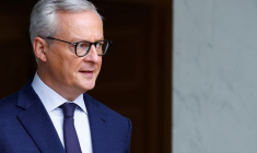 Le ministre français de l'Économie, Bruno Le Maire, au palais de l'Élysée à Paris
