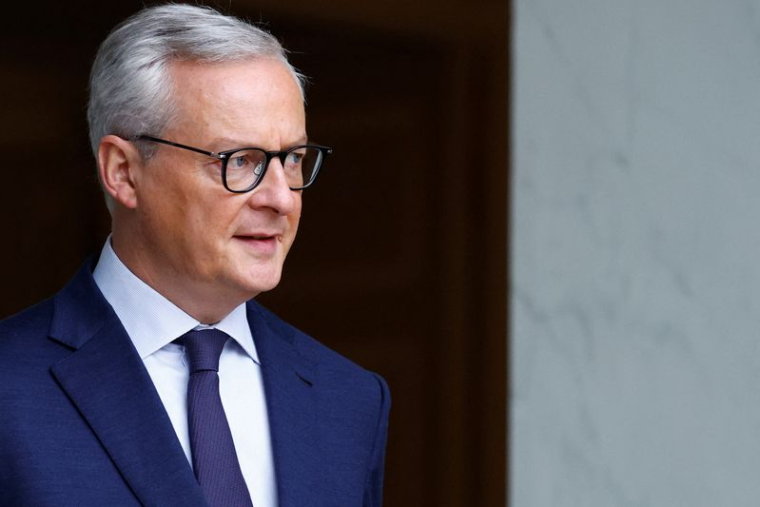 Le ministre français de l'Économie, Bruno Le Maire, au palais de l'Élysée à Paris