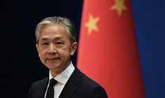 Wang Wenbin à Pékin, en Chine, le 8 août 2022. ( AFP / NOEL CELIS )