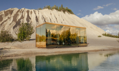 Cette maison en forme de lingot d’or est la création originale d’un cabinet d’architecture. ( crédit photo : Jaan Parmask - ÖÖD House )