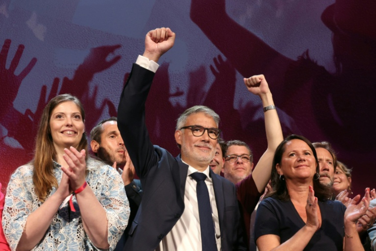 Le premier secrétaire du Parti socialiste, Olivier Faures à l'université d'été de son  parti, le 29 août 2026 à Blois  ( AFP / ALAIN JOCARD )