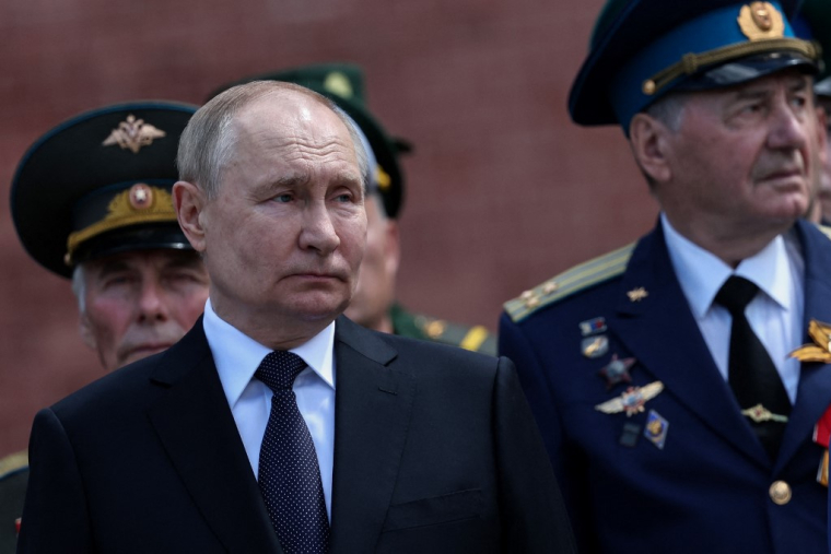 Vladimir Poutine à Moscou, en Russie, le 22 juin 2024. ( POOL / ALEXANDER KAZAKOV )
