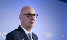 Roland Lescure à Asheville, aux États-Unis, le 31 août 2026. ( AFP / ALLISON JOYCE )