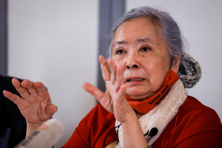 Tran To Nga, à Paris, en 2021 ( AFP / THOMAS SAMSON )