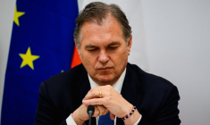 Philippe Tabarot, à Paris, le 6 mai 2026 ( AFP / DIMITAR DILKOFF )