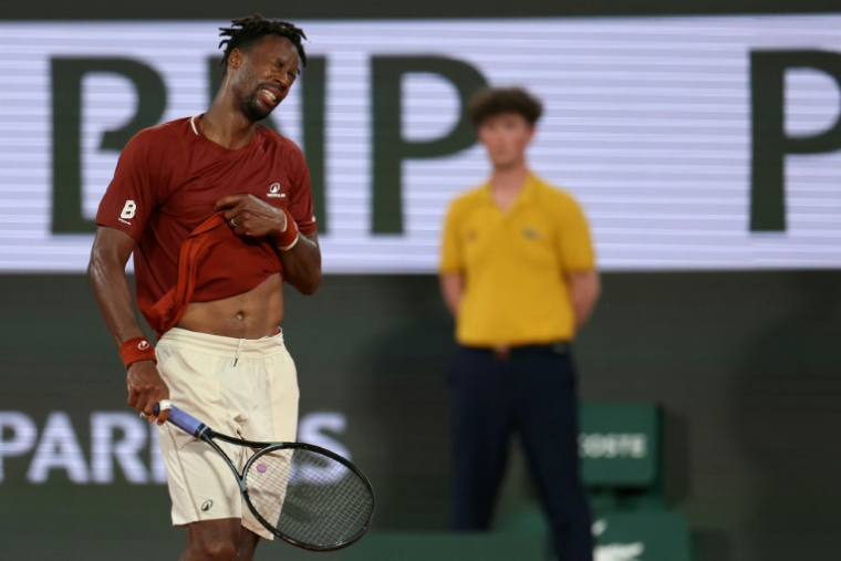 Gaël Monfils éliminé par Jack Draper à Roland-Garros, le 29 mai 2025 ( AFP / ALAIN JOCARD )