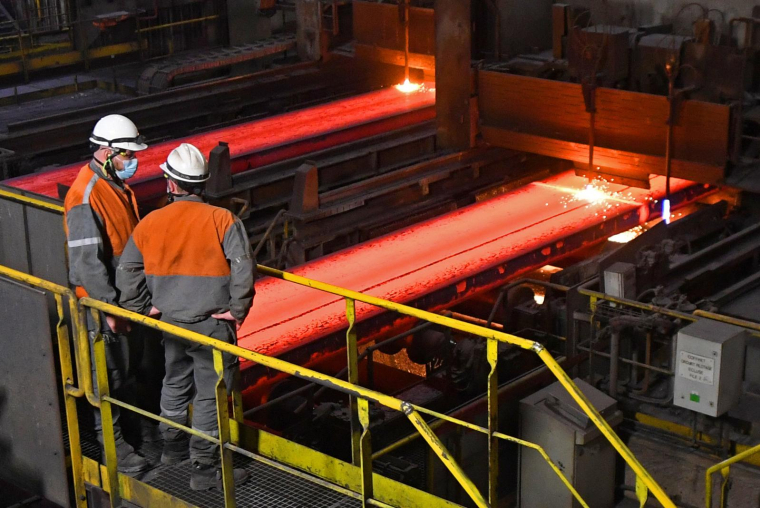Un site d'ArcelorMittal, à Dunkerque (illustration) ( AFP / FRANCOIS LO PRESTI )