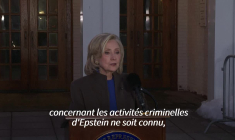 Hillary Clinton se dit certaine que son mari ne savait rien des crimes de Jeffrey Epstein