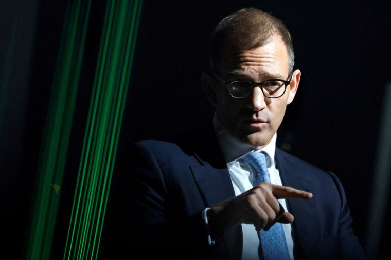 L'homme d'affaires tchèque Daniel Kretinsky lors d'une conférence à Prague