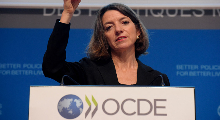 Laurence Boone, chef économiste de l'OCDE regrette que «beaucoup de pays émergents, à l'exception de la Chine, soient toujours loin derrière les pays plus avancés en terme de programme de vaccination». (© AFP)