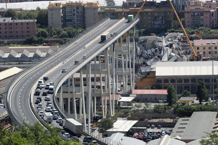 ITALIE: OUVERTURE DU PROCÈS DE L'EFFONDREMENT DU PONT MORANDI À GÊNES