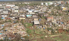 Scènes de la tempête à Mayotte