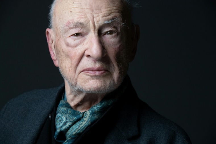 Le sociologue et philosophe Edgar Morin à Paris, le 8 mars 2022 ( AFP / JOEL SAGET )